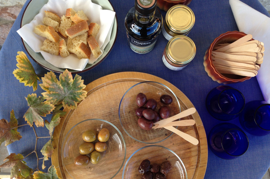 THP Olive Tasting Table